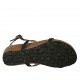 Sandalo da donna glitterato nero zeppa 4 - Misure disponibili: 42