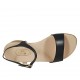 Sandalo da donna in pelle blu con cinturino tacco 4 - Misure disponibili: 43