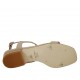 Sandale pour femmes en daim et cuir gris tourterelle talon 2 - Pointures disponibles:  32, 43, 44