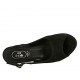 Sandalo da donna con plateau in camoscio nero tacco 11 - Misure disponibili: 43