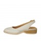 Chanel da donna in pelle beige tacco 3 - Misure disponibili: 33, 34, 45