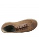 Zapato deportivo con cordones para hombre en piel y piel perforada marron - Tallas disponibles:  46, 48, 49
