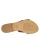 Sabo para mujer en nabuk marron tacon 1 - Tallas disponibles:  42, 43, 46