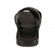 Chanclas para hombres en piel y piel estampada negra - Tallas disponibles:  36, 37, 38, 46, 47, 49