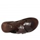 Mule pour hommes en cuir et cuir imprimé marron foncé - Pointures disponibles:  37, 38, 46, 47, 48, 49, 50