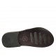 Chanclas de dedo para hombres en piel y piel estampada negra - Tallas disponibles:  36, 37, 38, 46, 47, 48, 49