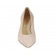 Zapato de salon a punta para mujer en gamuza rosa polvo tacon 5 - Tallas disponibles:  32