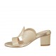 Mule imprimé platine pour femmes talon 6 - Pointures disponibles:  43