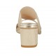 Mule imprimé platine pour femmes talon 6 - Pointures disponibles:  43