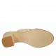 Mule imprimé platine pour femmes talon 6 - Pointures disponibles:  43