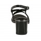 Sandale pour femmes en cuir verni noir talon 6 - Pointures disponibles:  42, 43