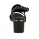 Sandale pour femmes en cuir noir talon 6 - Pointures disponibles:  31, 32, 42