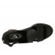 Sandalo da donna in pelle nera tacco 6 - Misure disponibili: 31, 32, 42, 44