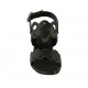 Sandale pour femmes en cuir perforé noir talon 5 - Pointures disponibles:  31, 32, 33