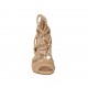 Chaussure ouverte à lacets avec plateforme en cuir beige talon 11 - Pointures disponibles:  34, 44