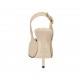 Chanel da donna con plateau interno in pelle cipria tacco 12 - Misure disponibili: 43