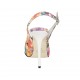 Zapato destalonado para mujer con plataforma interna en tejido multicolor floreal tacon 12 - Tallas disponibles:  33, 34