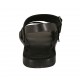 Sandalia para hombres con hebillas en piel negra - Tallas disponibles:  36, 37, 38, 47, 48