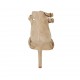 Scarpa aperta da donna con cinturini ed elastico in camoscio beige tacco 8 - Misure disponibili: 42