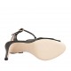 Sandale pour femmes en cuir verni noir avec courroie talon 8 - Pointures disponibles:  32, 33, 42