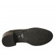 Mocasino para mujer con borlas en piel negra tacon 5 - Tallas disponibles:  43