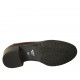 Mocassin pour femmes avec glands en cuir marron foncé talon 5 - Pointures disponibles:  33, 34, 43