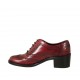 Scarpa stringata da donna modello Oxford in pelle bordeaux tacco 5 - Misure disponibili: 42, 43