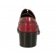 Scarpa stringata da donna modello Oxford in pelle bordeaux tacco 5 - Misure disponibili: 42, 43