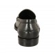Mocassin pour femmes en cuir noir et tacheté talon 2 - Pointures disponibles:  33, 43