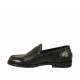 Mocassino da donna in pelle nera tacco 2 - Misure disponibili: 32, 33