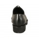 Scarpa derby stringata da donna in pelle nera tacco 3 - Misure disponibili: 32, 42, 43, 44