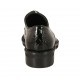 Zapato derby para mujer con cordones en charol negro imprimido tacon 3 - Tallas disponibles:  32