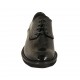 Zapato derby para mujer con cordones en charol negro imprimido tacon 3 - Tallas disponibles:  32