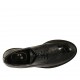 Zapato derby para mujer con cordones en charol negro imprimido tacon 3 - Tallas disponibles:  32