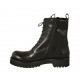 Bottines pour femmes avec lacets en cuir noir talon 3 - Pointures disponibles:  34
