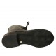 Bottines pour femmes stil combat avec lacets, fermeture éclair et bout droit en cuir noir talon 3 - Pointures disponibles:  32