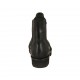 Stivaletto da donna a coda di rondine con elastici in pelle nera tacco 3 - Misure disponibili: 34, 43, 45