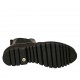 Stivaletto da donna a coda di rondine con elastici in pelle nera tacco 3 - Misure disponibili: 34, 43, 45