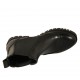 Bottines avec élastiques à bout golf pour femmes en cuir noir talon 3 - Pointures disponibles:  43