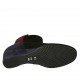 Stivaletto da donna con cerniera e elastico in camoscio bordeaux, blu e nero zeppa 5 - Misure disponibili: 33, 43, 44