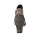 Stivaletto da donna con cerniera in camoscio nero, grigio e taupe tacco 5 - Misure disponibili: 42, 43