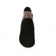 Woman's ankle boot with zipper in black, grey and taupe suede heel 5 - Available sizes:  42, 43