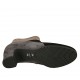 Botines para mujer con cremallera en gamuza negra, gris y gris pardo tacon 5 - Tallas disponibles:  42, 43