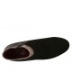 Botines para mujer con cremallera en gamuza negra, gris y gris pardo tacon 5 - Tallas disponibles:  42, 43