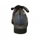 Scarpa stringata con cerniera in camoscio, vernice e pelle stampata blu zeppa 4 - Misure disponibili: 34, 42, 43