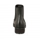 Bottines pour femmes avec élastiques et goujons en cuir noir talon 3 - Pointures disponibles:  32, 33, 34, 45