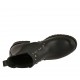 Bottines pour femmes avec élastiques et goujons en cuir noir talon 3 - Pointures disponibles:  32, 33, 34, 45