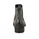 Bottines avec élastiques pour femmes en cuir noir à effet marbre talon 3 - Pointures disponibles:  32, 33, 34, 43, 44, 45