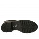 Botines para mujer con elasticos en piel negra con efecto marmolado tacon 3 - Tallas disponibles:  32, 33, 34, 43, 44, 45