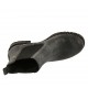 Botines para mujer con elasticos en piel negra con efecto marmolado tacon 3 - Tallas disponibles:  32, 33, 34, 43, 44, 45